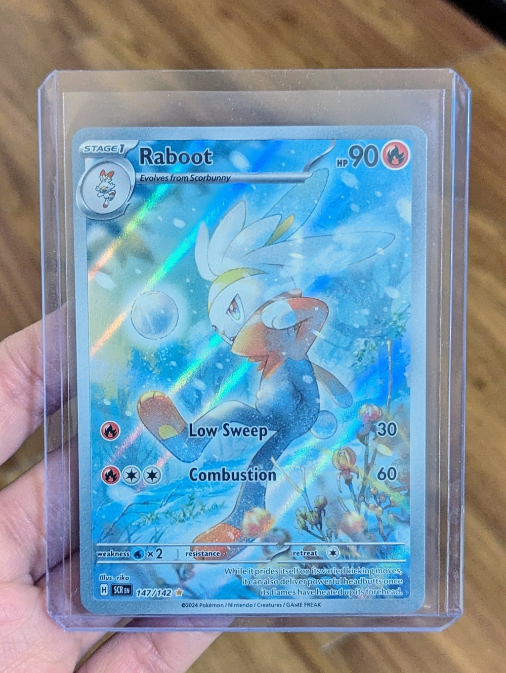 🐇 Raboot Pokemon Card - Stellar Crown  Illustration Rare 🐇